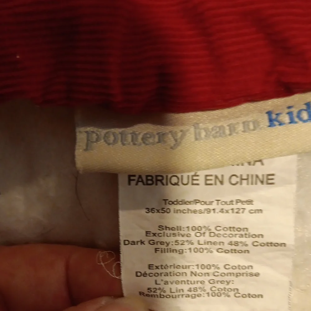 Pottery Barn Kids Holiday Quilt with Santa and Village Design